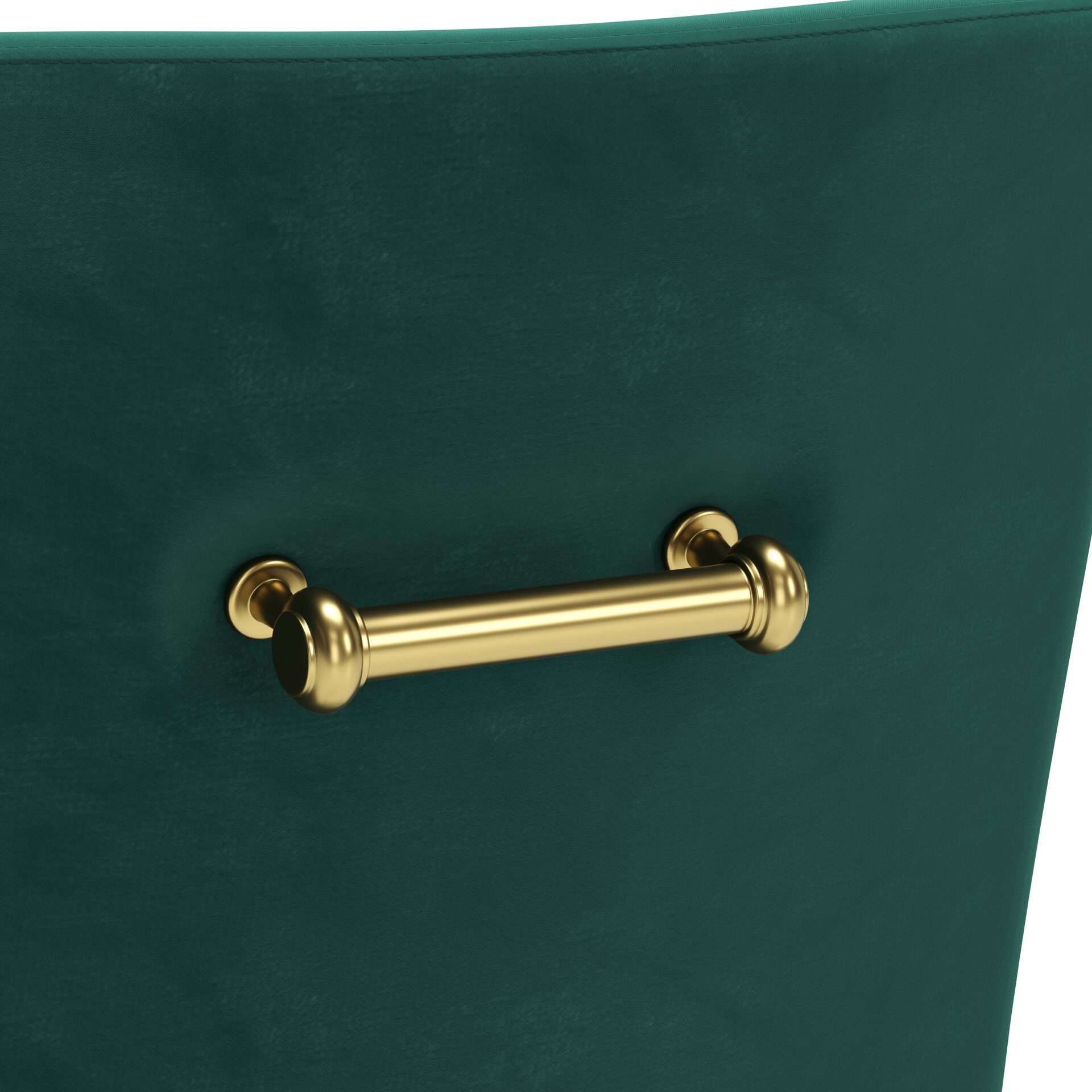 Velvet Armchair with Gold Metal Legs and Cushioned Backrest Green 9 Velvet Armchair with Gold Metal Legs and Cushioned Backrest Green - Image 9