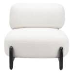 Plush Sherpa Accent Chair with Ash Wood Base 10 Plush Sherpa Accent Chair with Ash Wood Base