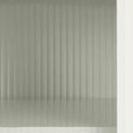 White Ribbed Wood and Glass Sideboard with Four Doors 17 White Ribbed Wood and Glass Sideboard with Four Doors