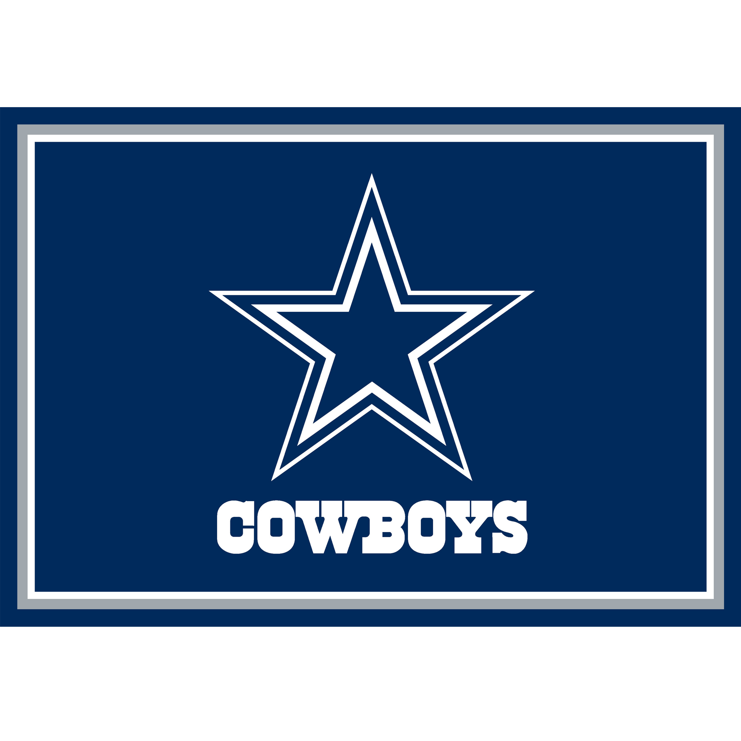 dallas cowboys 3x4 officially licensed nfl area rug