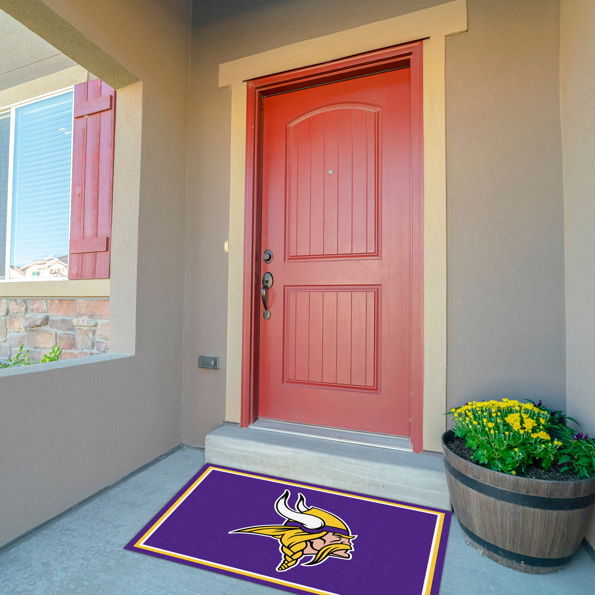 vikings 3x4 spirit area rug officially licensed nfl