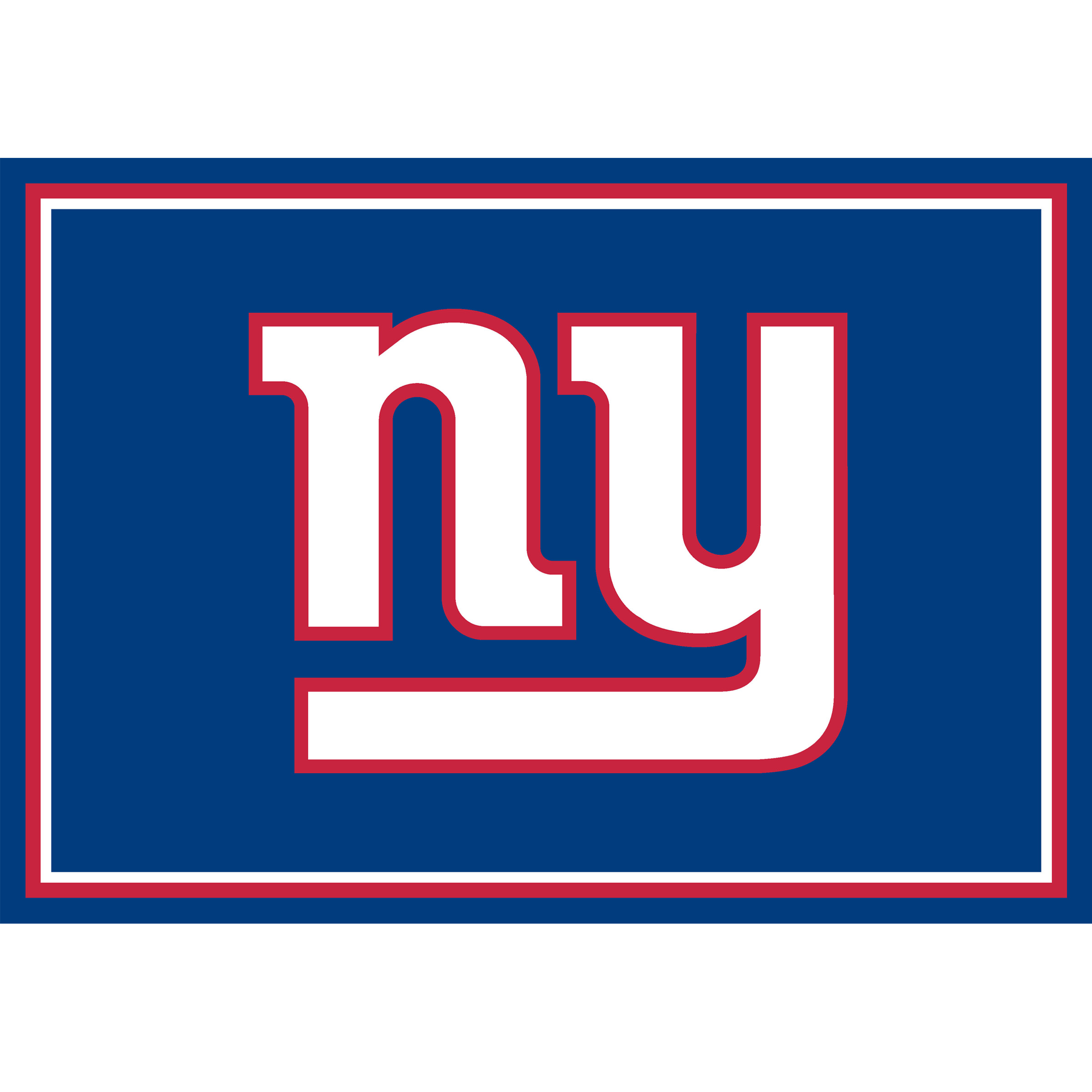 giants 3x4 spirit area rug nfl officially licensed wearon nylon