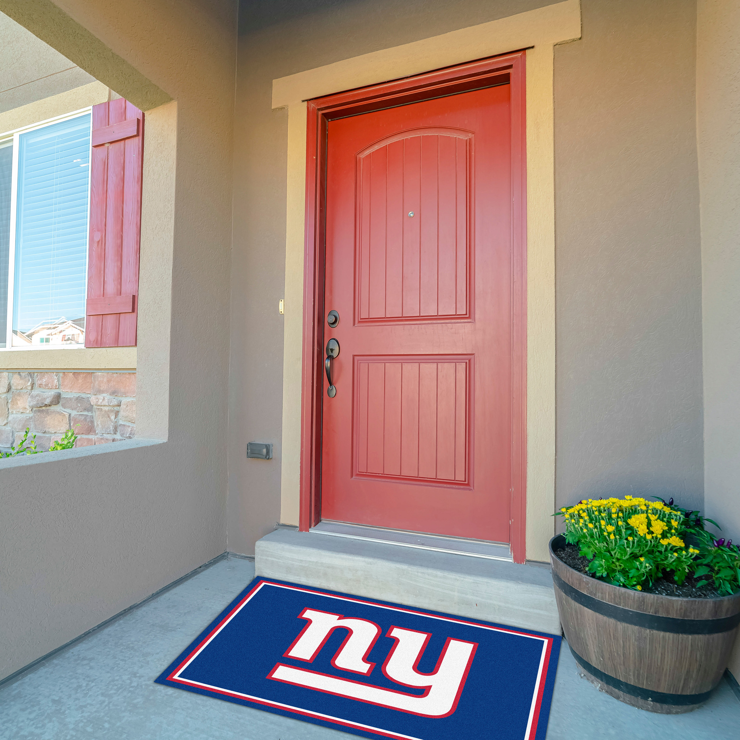 giants 3x4 spirit area rug nfl officially licensed wearon nylon