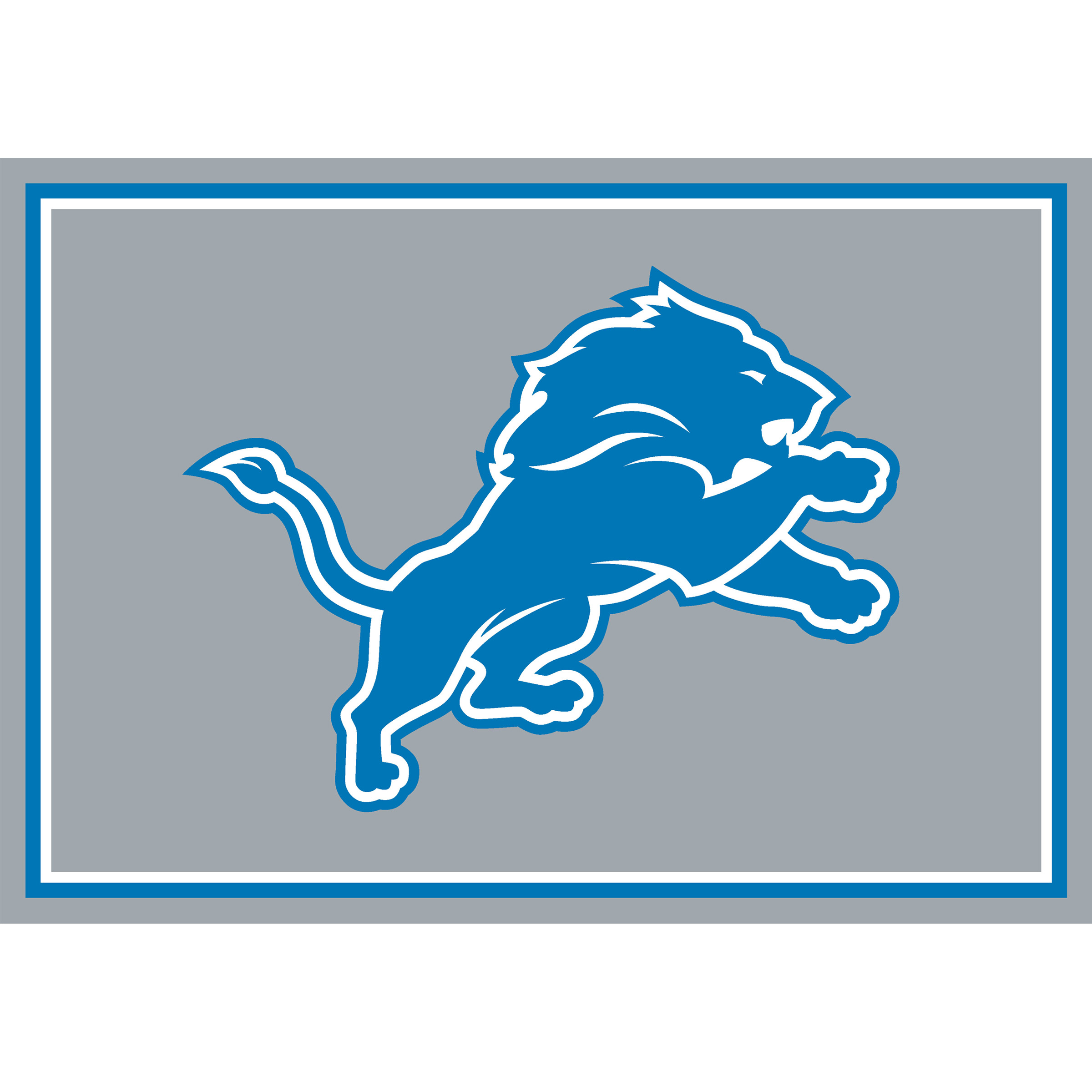 detroit lions 3x4 officially licensed nfl spirit area rug