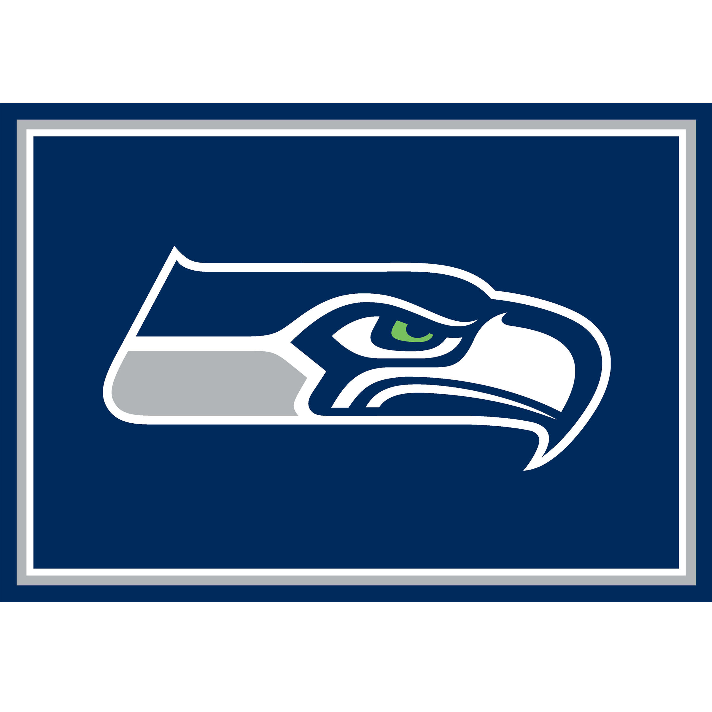 seattle seahawks 3x4 spirit area rug officially licensed
