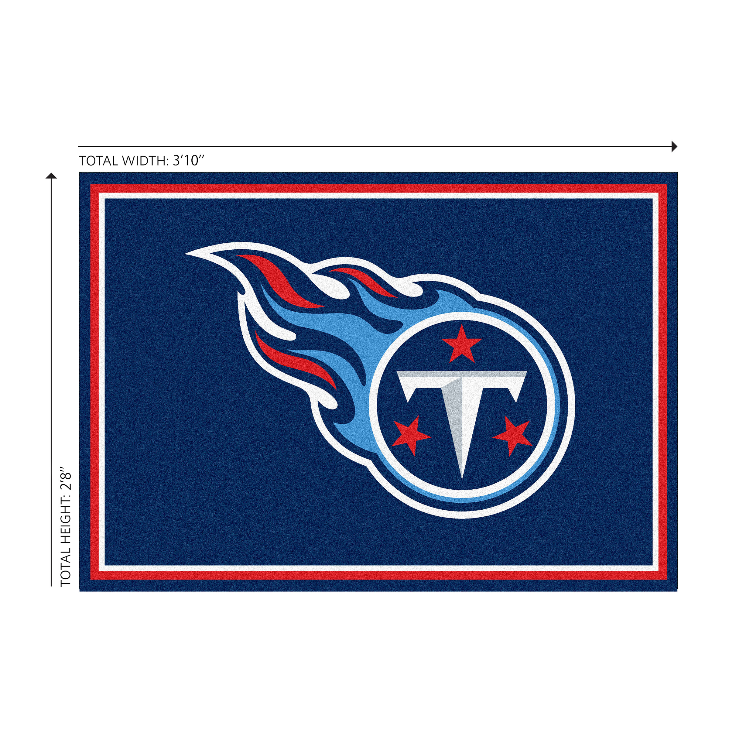 tennessee titans 3x4 spirit area rug