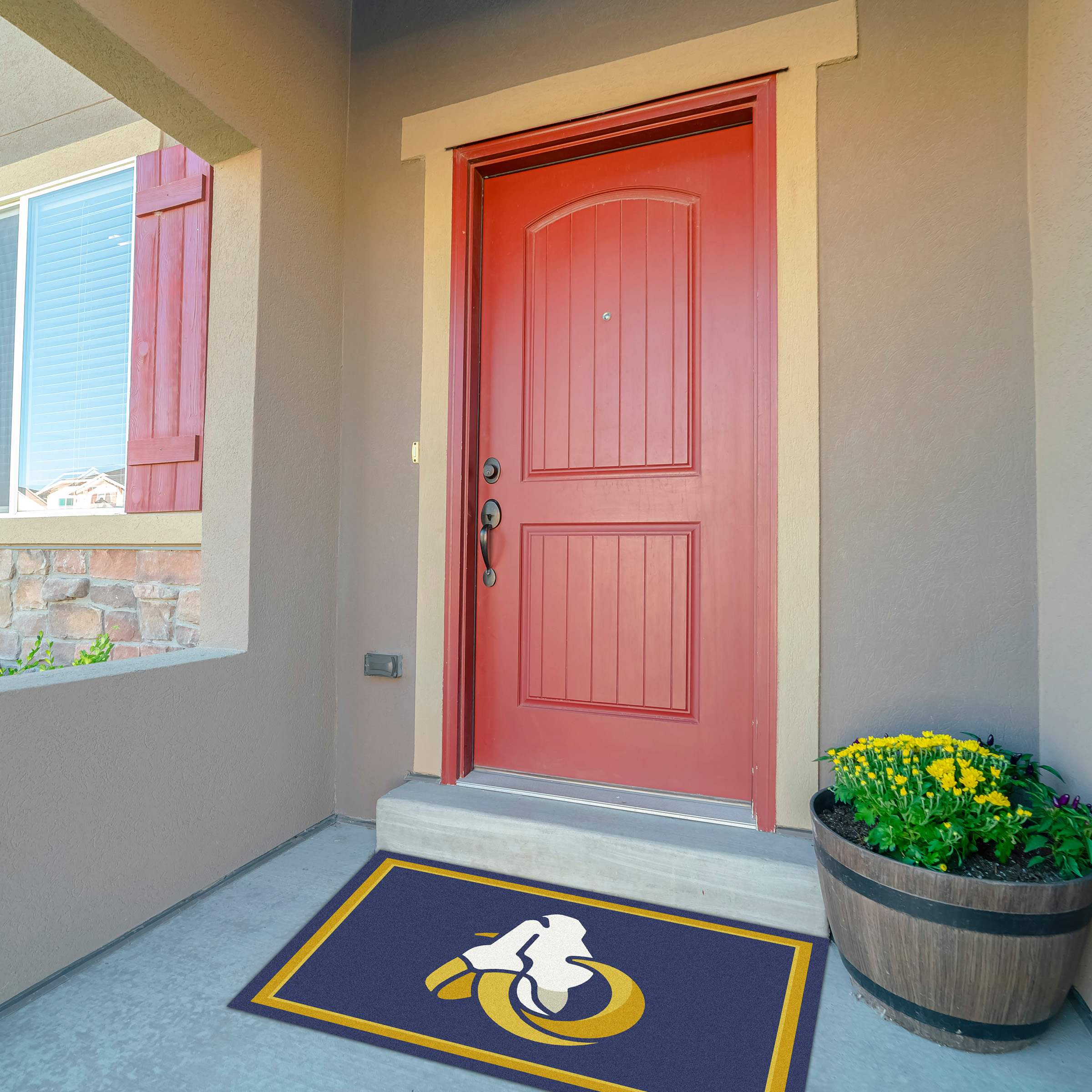los angeles rams 3x4 spirit area rug usa made