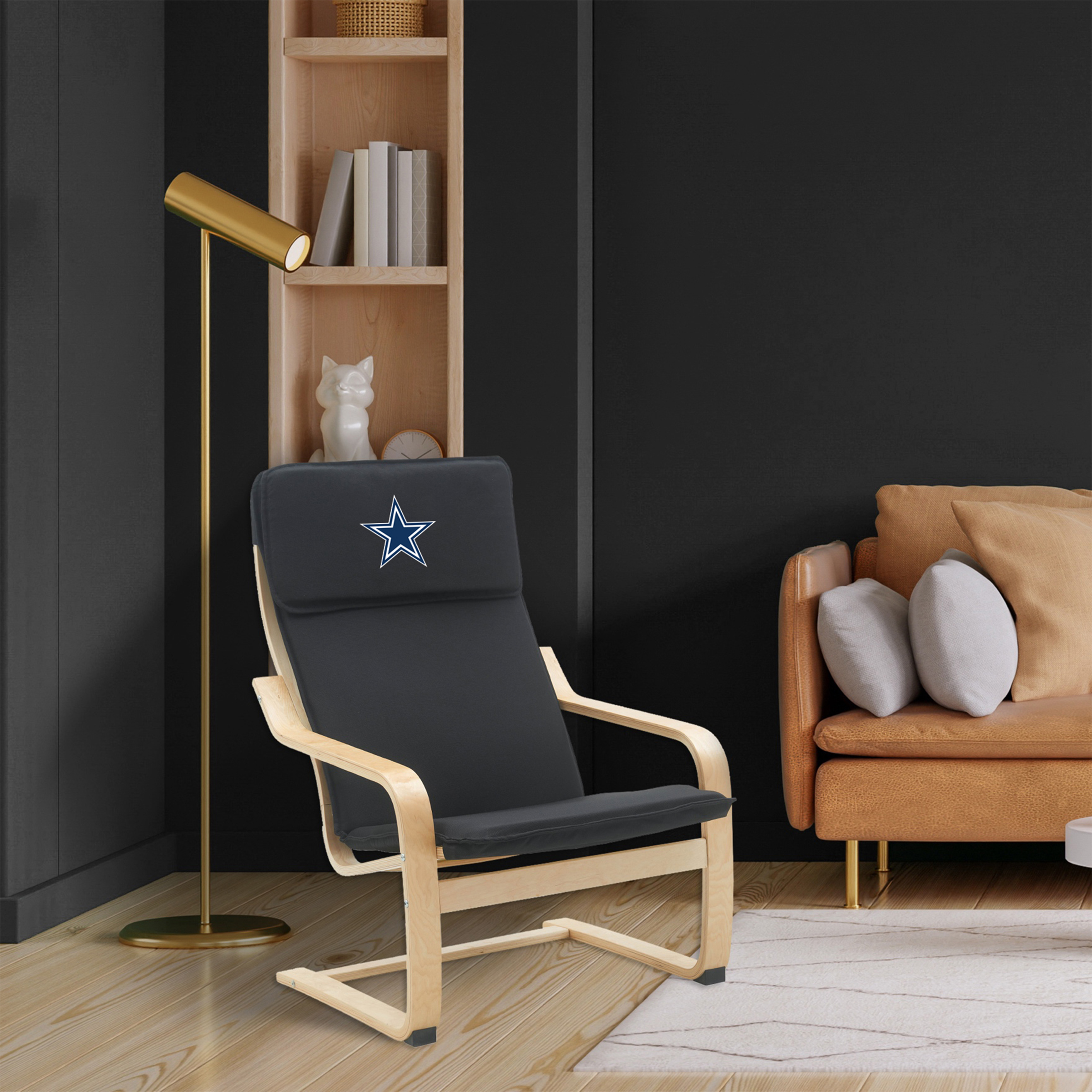 dallas cowboys embroidered accent chair nfl licensed