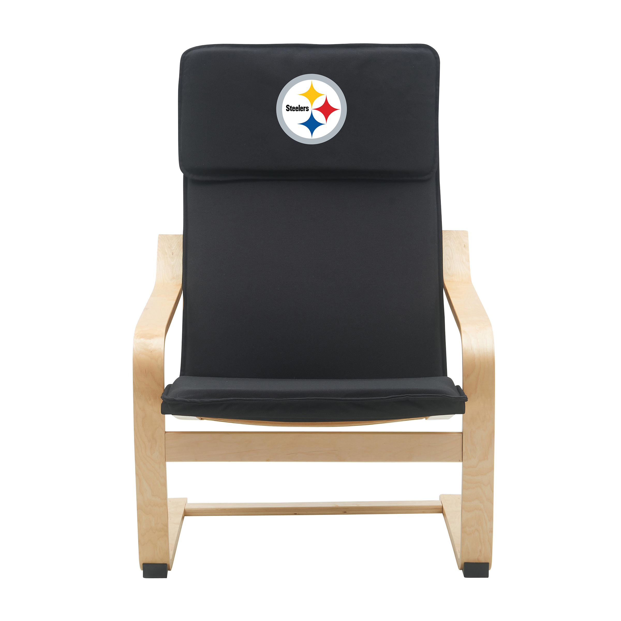 pittsburgh steelers embroidered birch bentwood accent chair