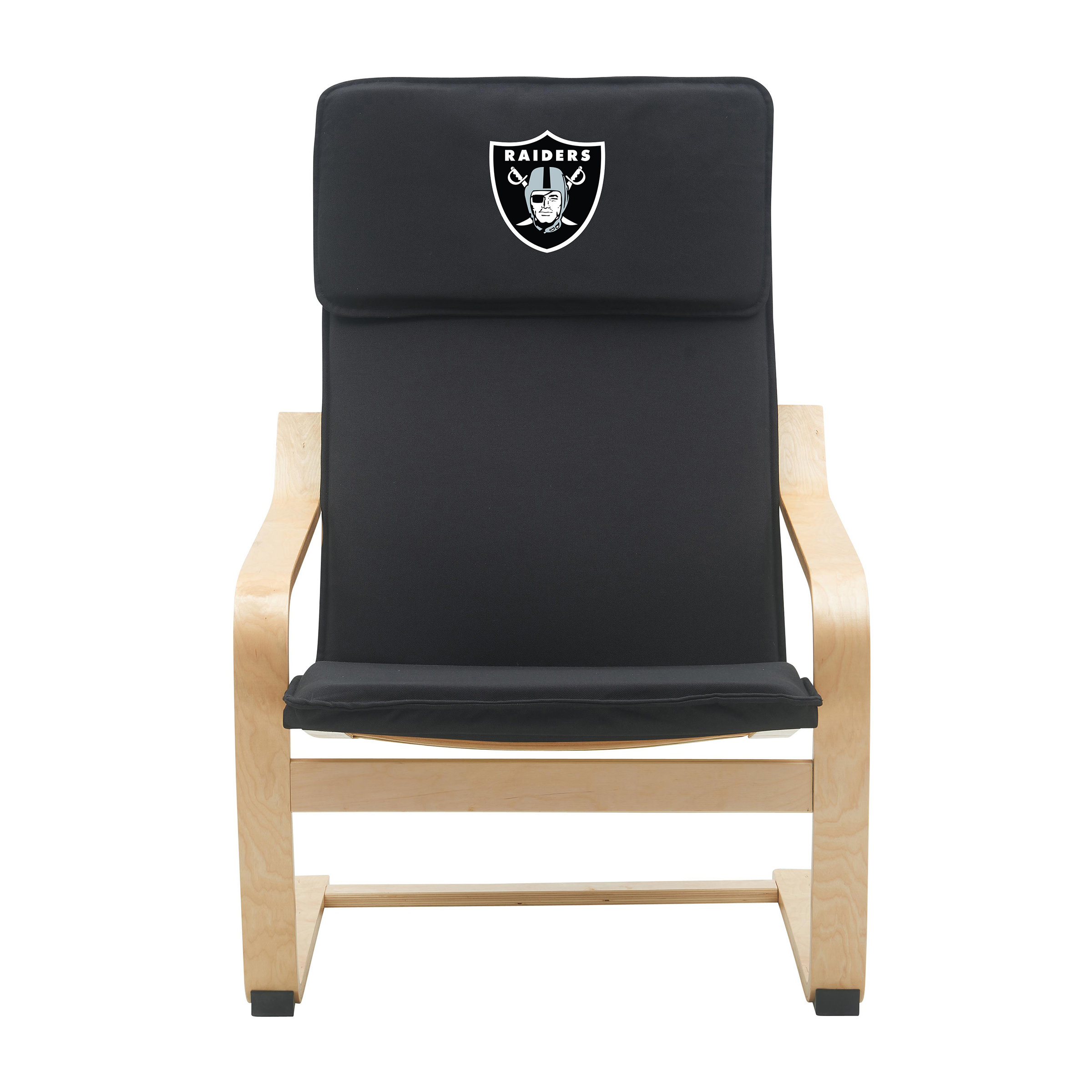 las vegas raiders embroidered birch bentwood accent chair