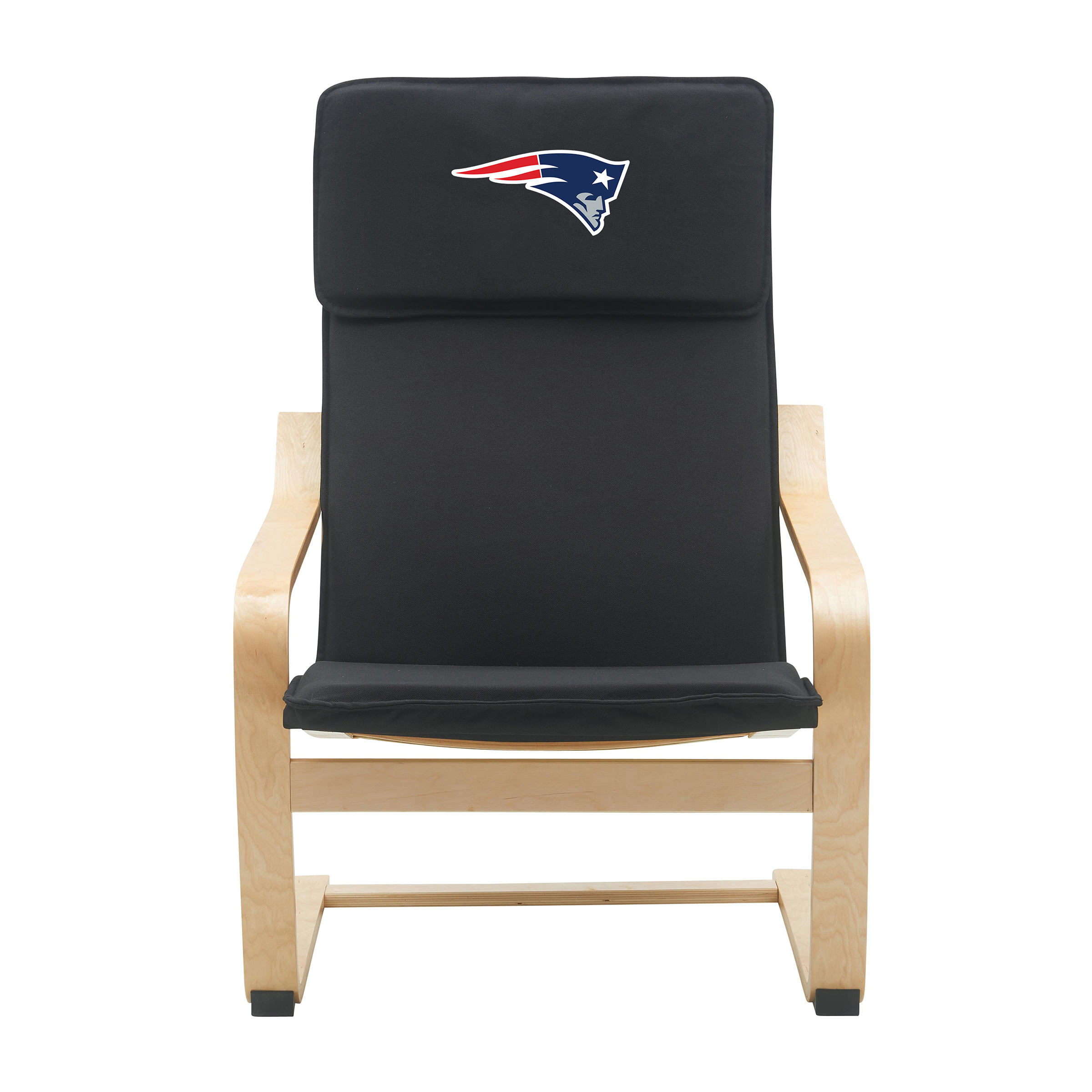 new england patriots embroidered birch bentwood accent chair
