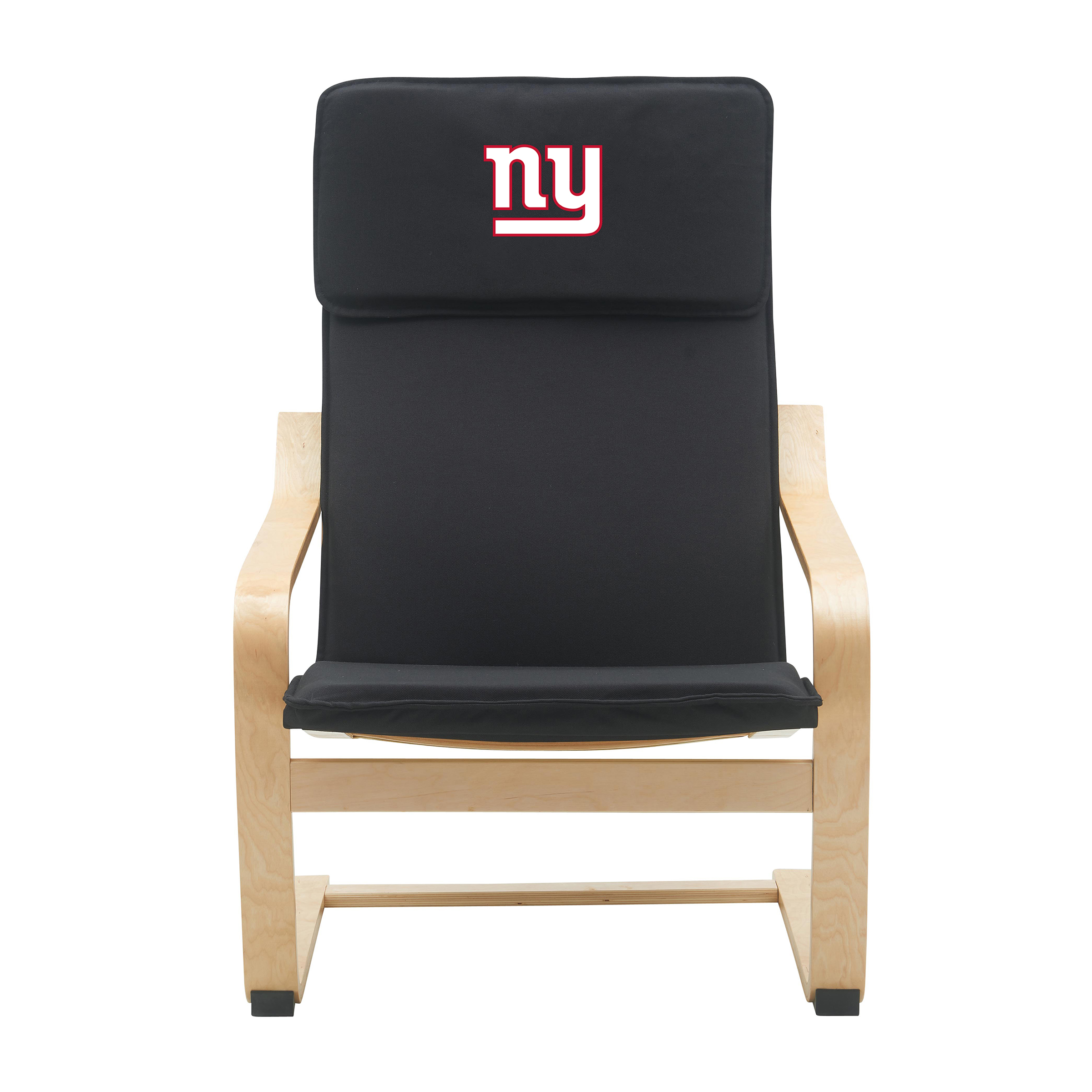 new york giants embroidered birch bentwood accent chair