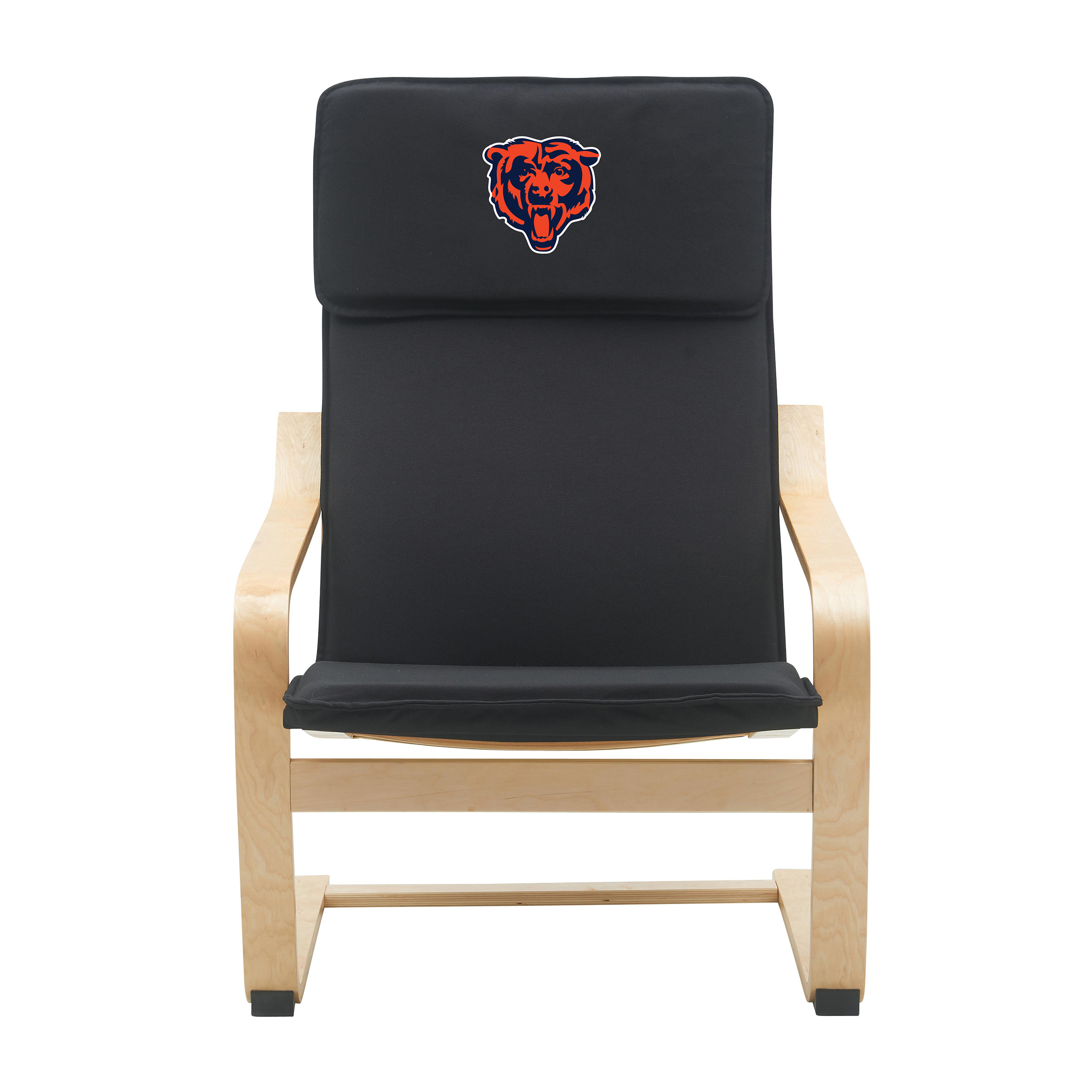 chicago bears embroidered birch bentwood accent chair