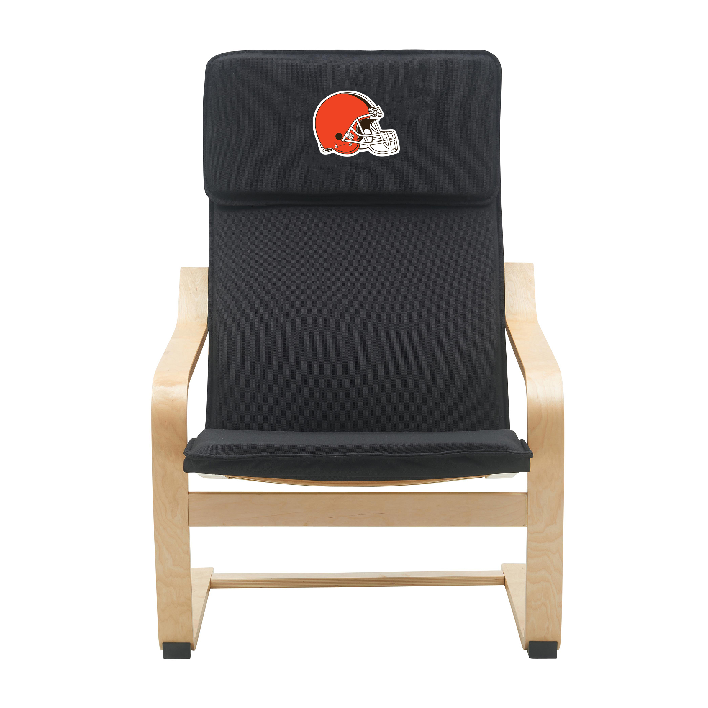cleveland browns embroidered birch bentwood accent chair