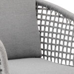 40" Light Gray Swivel Outdoor Bar Stool with Footrest 18 40" Light Gray Swivel Outdoor Bar Stool with Footrest