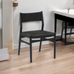 Oak Oval Dining Table with Four Chairs, Modern Style
