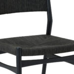 Black Round Dining Set with Four Chairs, Modern Style