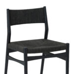 Black Round Dining Set with Four Chairs, Modern Style