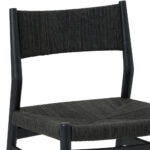 79" Modern Oval Brown and Black Dining Set, 6 Pieces