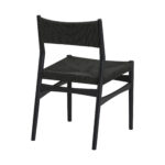 47" Modern Black Round Dining Set with Sideboard, Set of 6