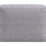 Gray Outdoor Middle Chair for Modular Sectional Configuration