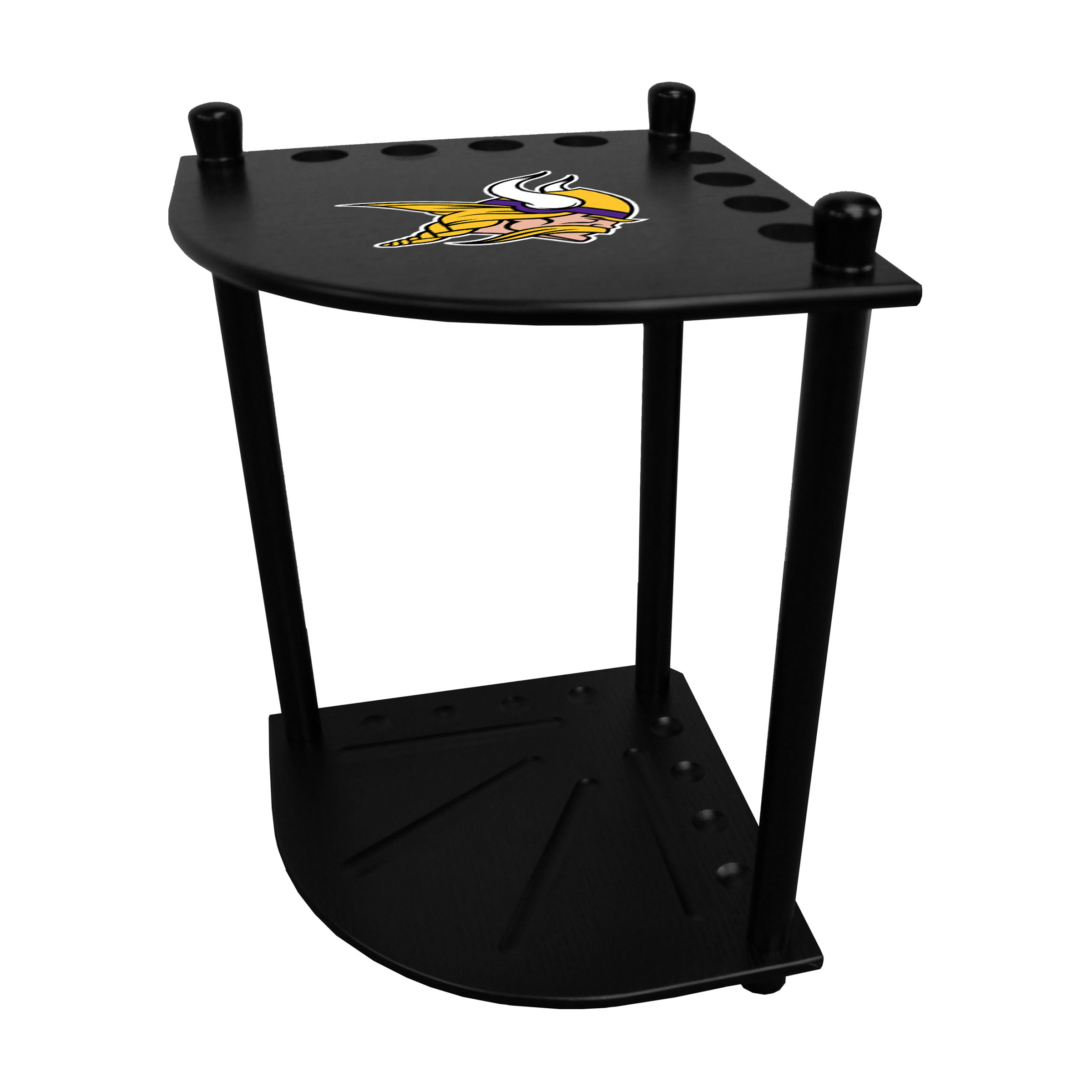 viking solid wood corner cue rack game room addition
