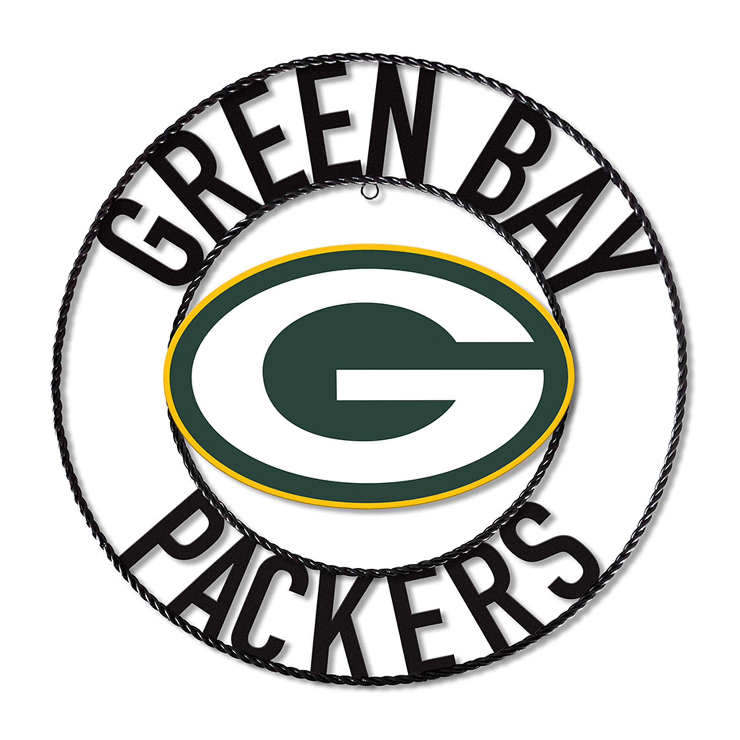 green bay packers wrought iron wall art 24 inch