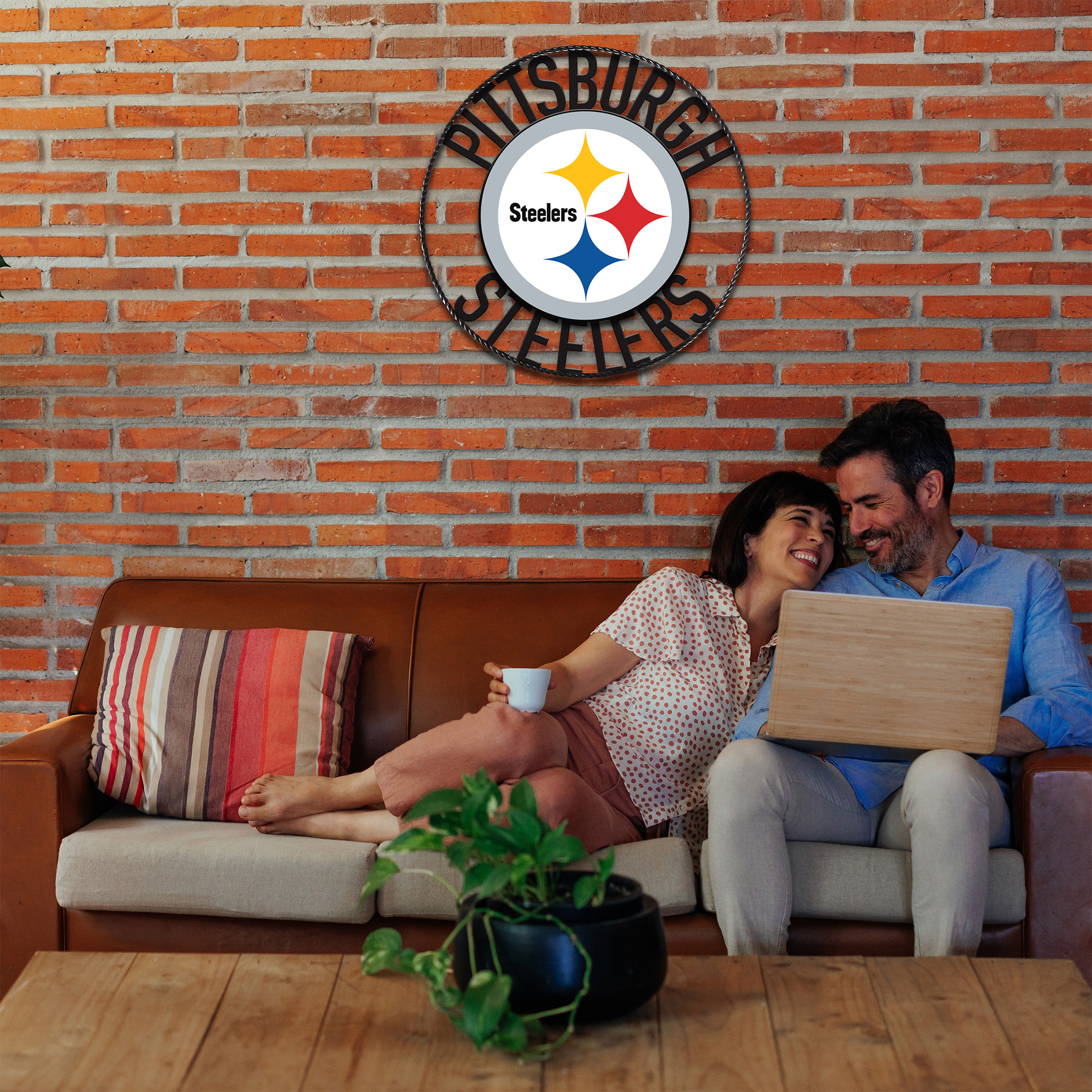 pittsburgh steelers 24 inch wrought iron wall art decor