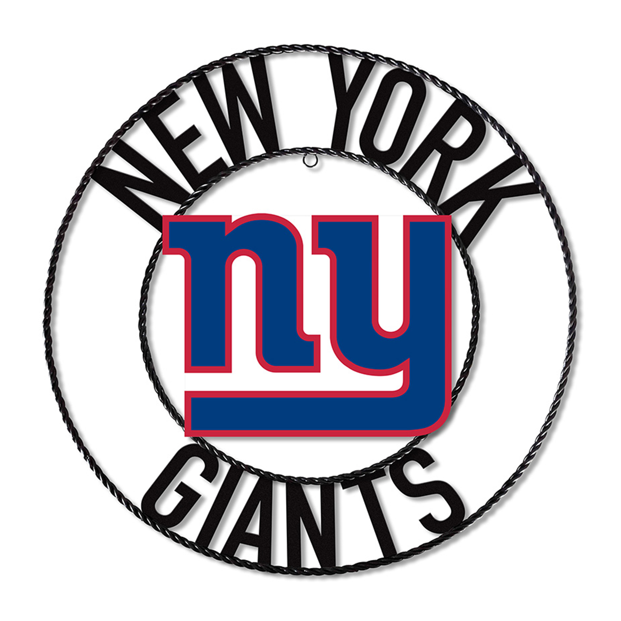 giants 24 inch wrought iron team logo wall art