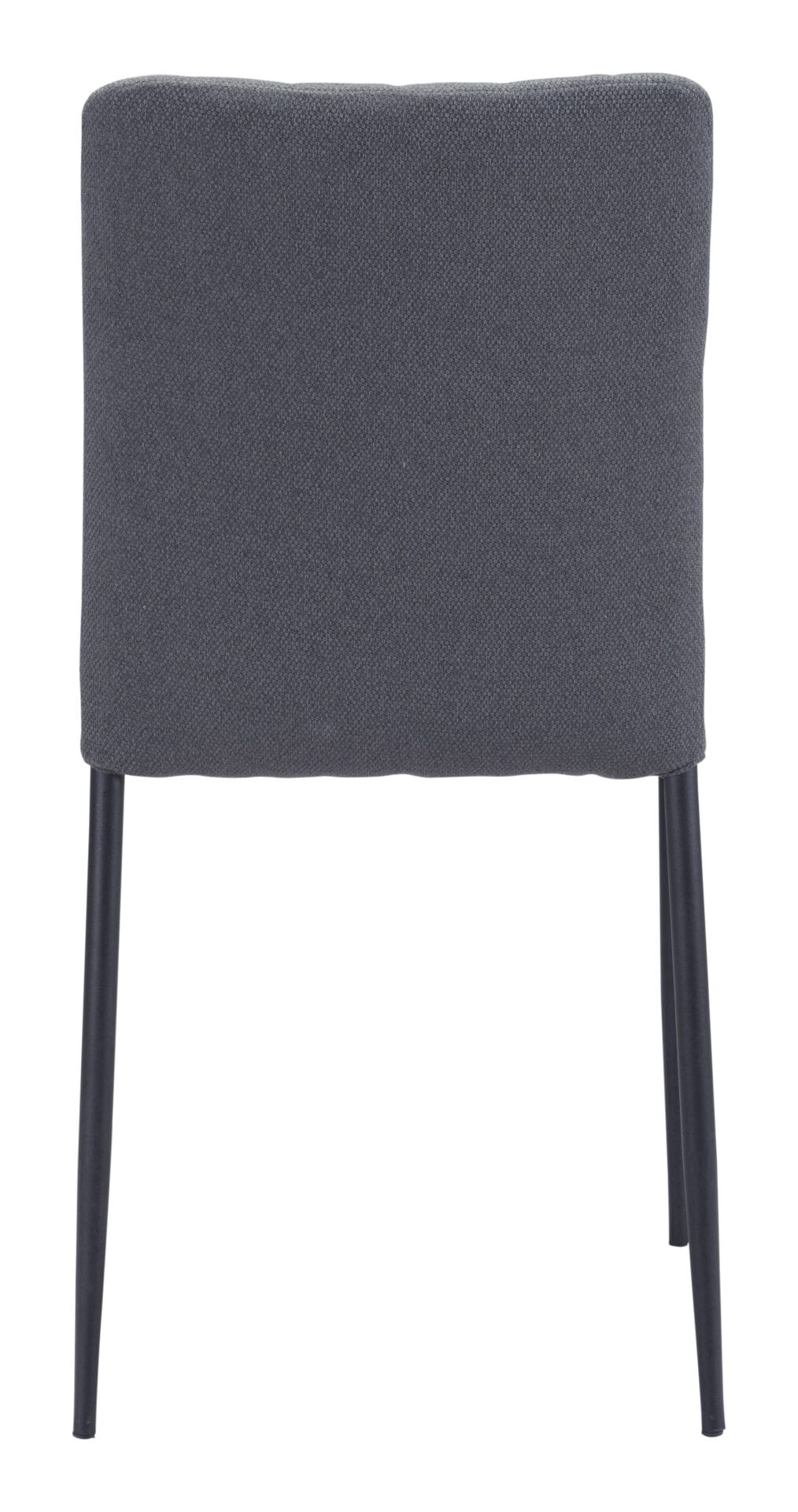Gray Tufted Dining Chair with Steel Base and Diamond Pattern (Set of 2) 6 Gray Tufted Dining Chair with Steel Base and Diamond Pattern (Set of 2) - Image 6