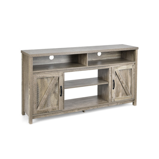 59 Inch Media Console with Barn Doors and Storage 17 59 Inch Media Console with Barn Doors and Storage - Image 17
