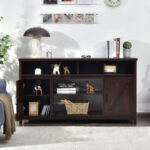 59 Inch Media Console with Barn Doors and Storage 30 59 Inch Media Console with Barn Doors and Storage