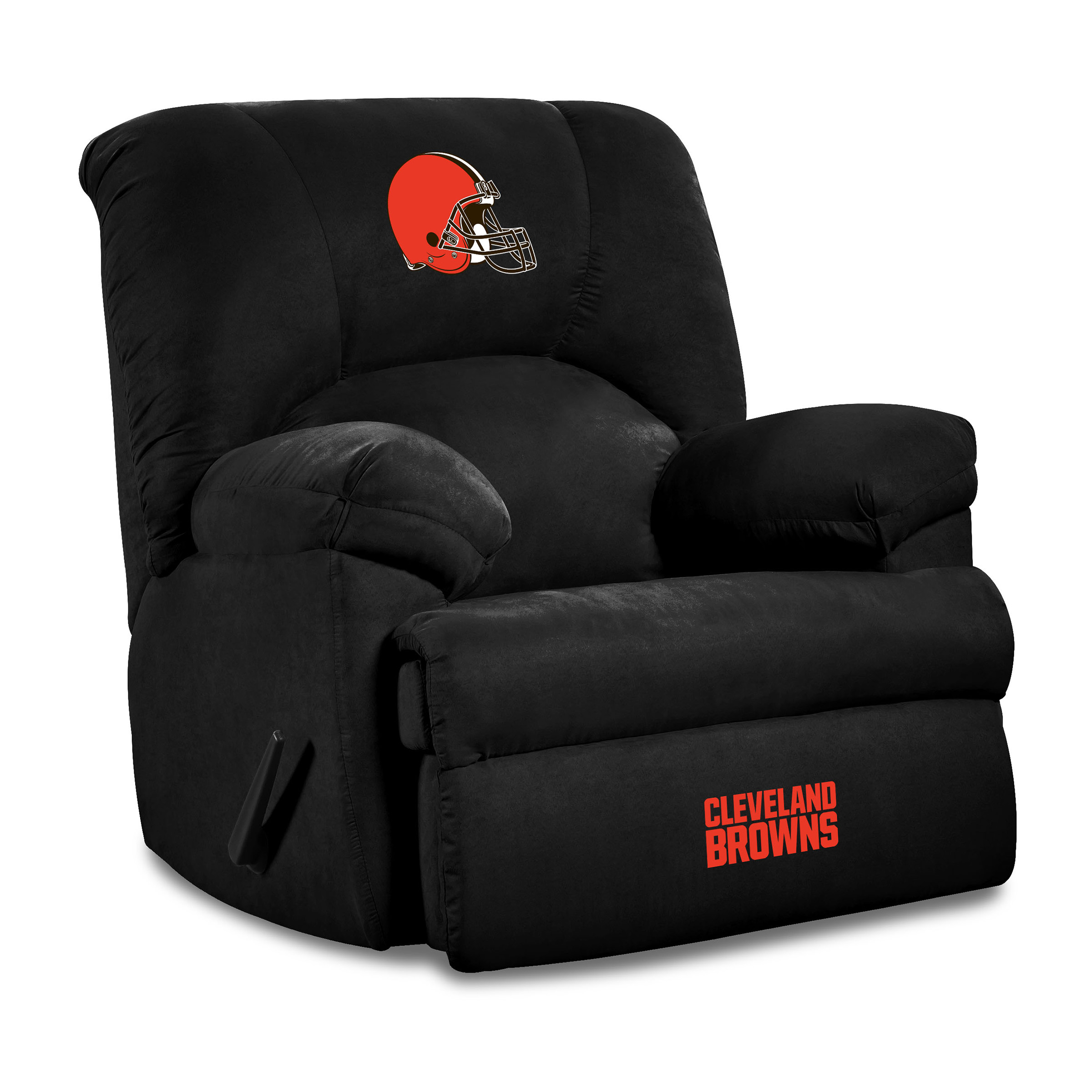 cleveland browns embroidered microfiber rocker recliner