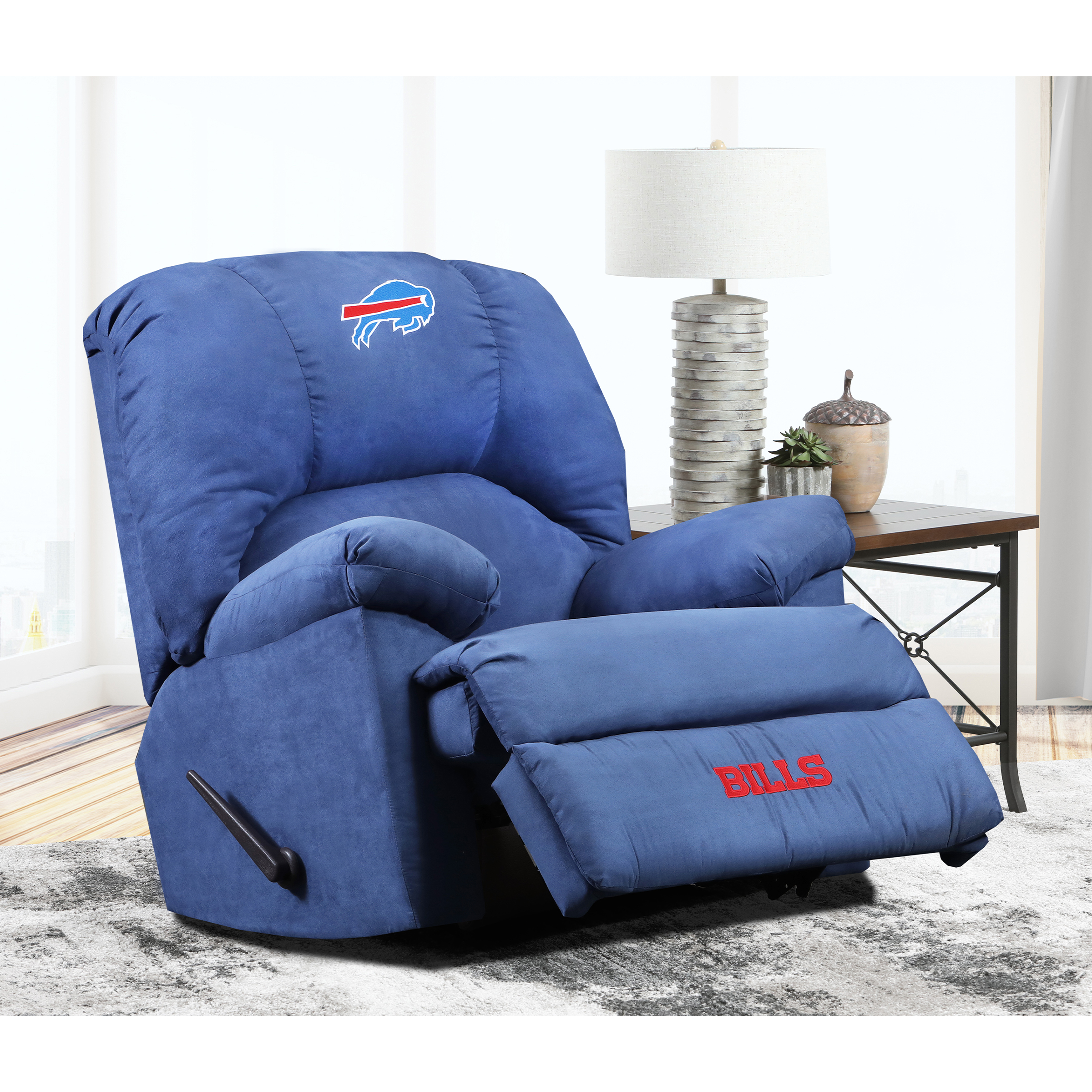 buffalo bills embroidered microfiber gm rocker recliner