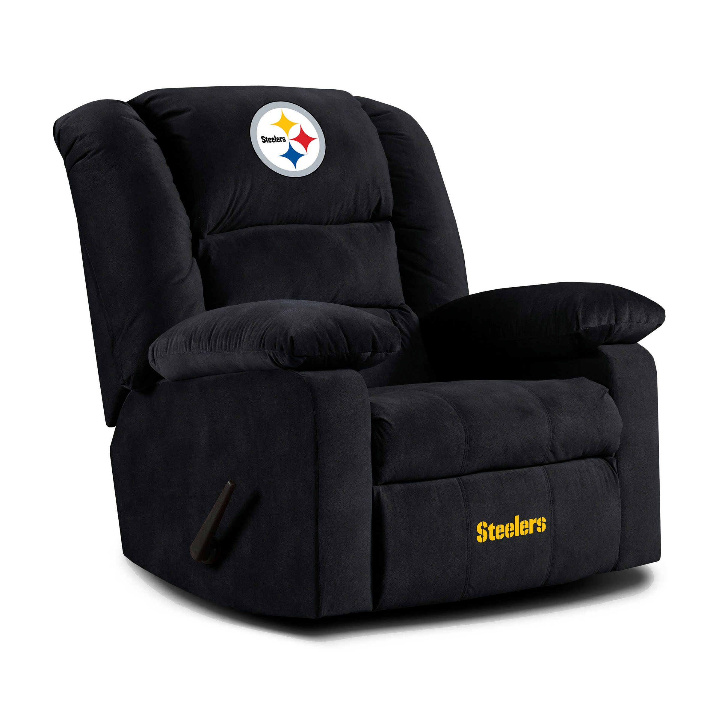 pittsburgh steelers embroidered microfiber rocker recliner