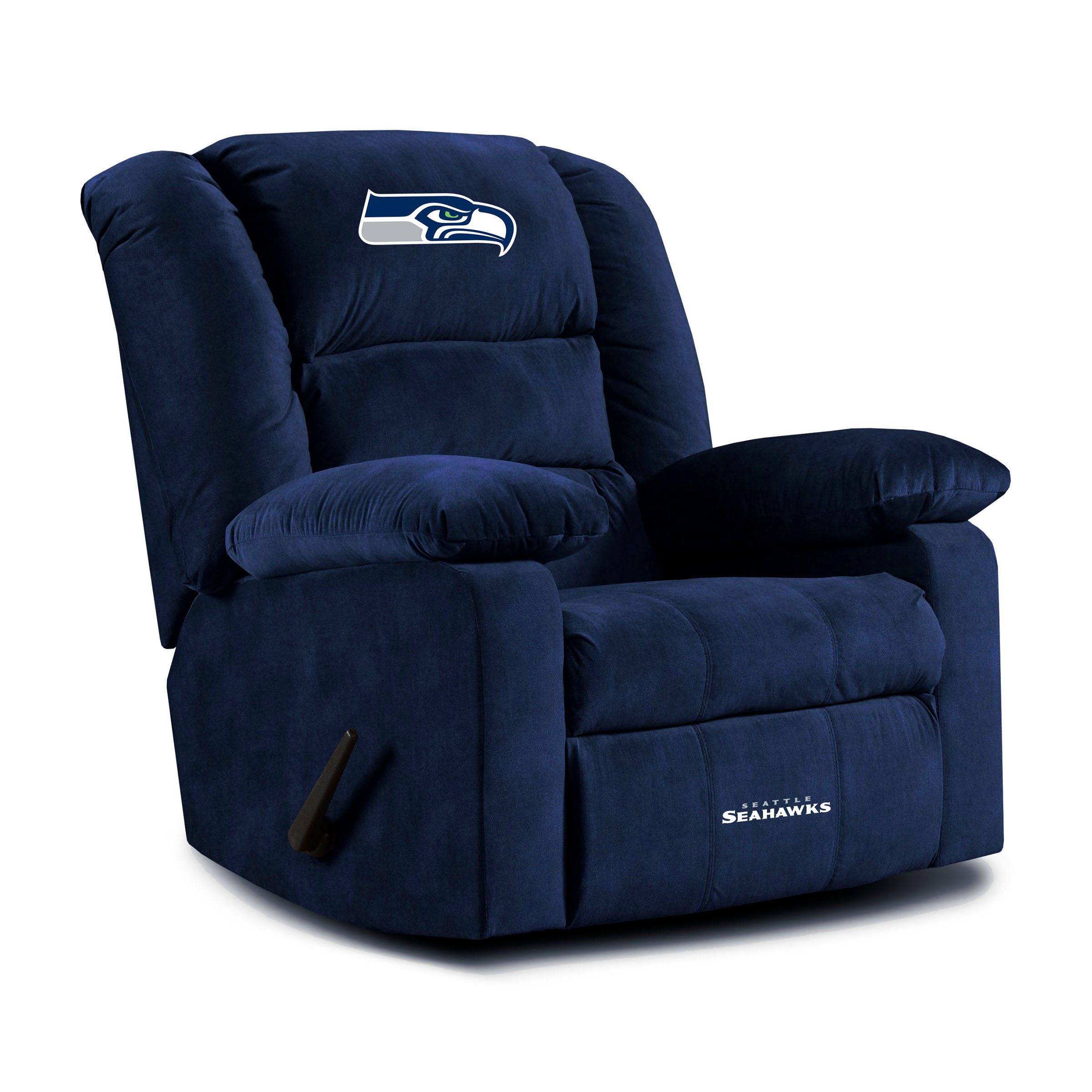seattle seahawks embroidered microfiber playoff recliner made in usa