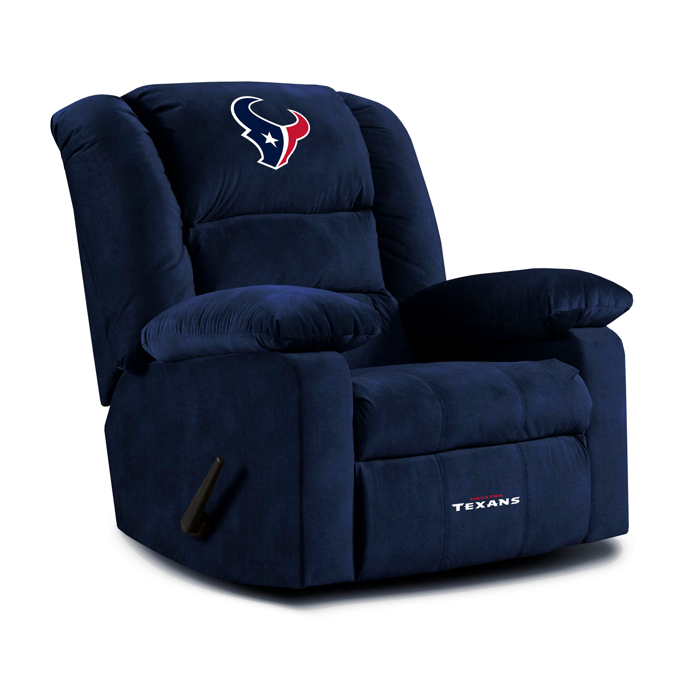 houston texans embroidered microfiber playoff recliner made in usa