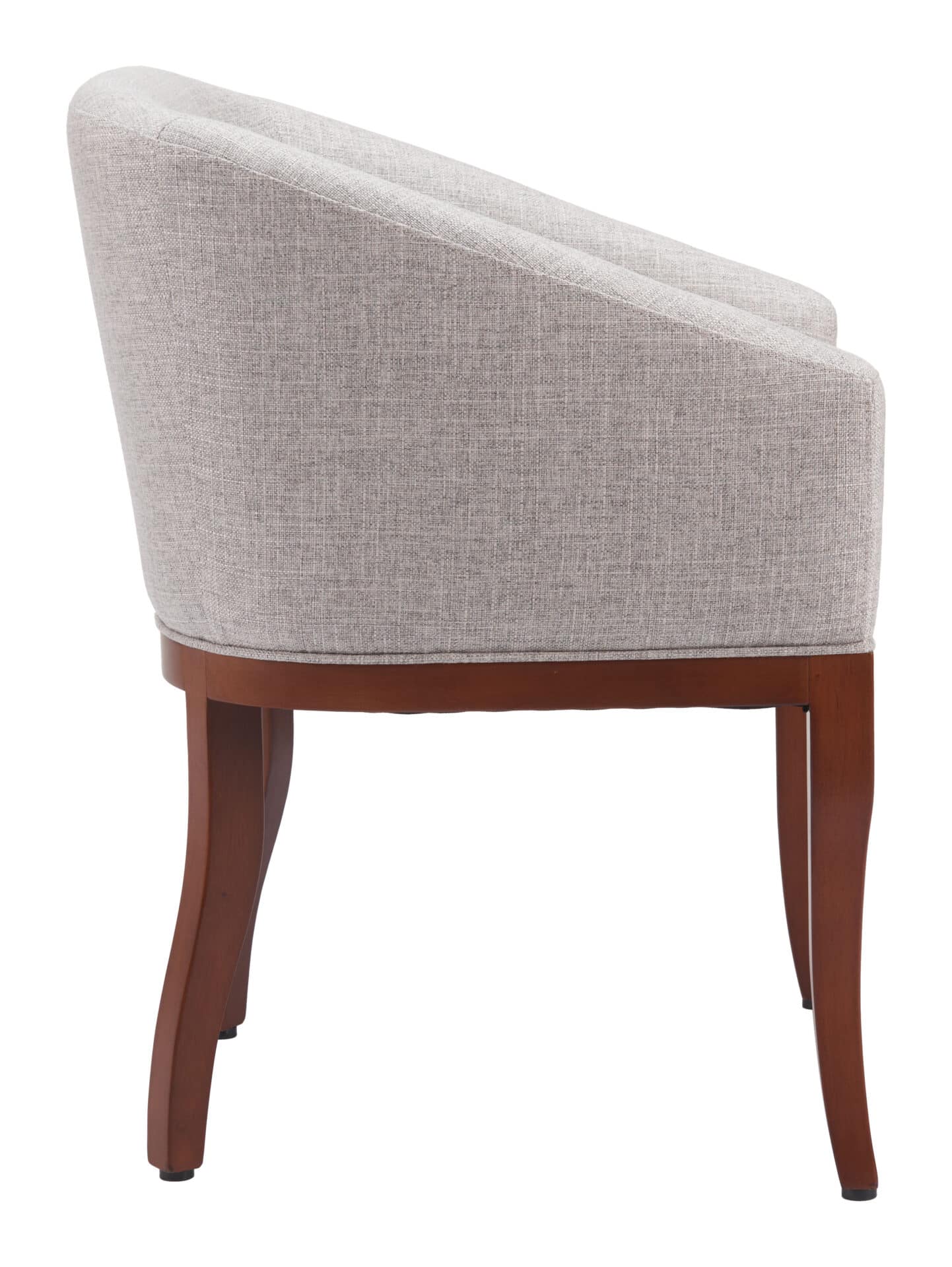 Gray Modern Dining Chair with Wood Frame and Water-Resistant Fabric 2 Gray Modern Dining Chair with Wood Frame and Water-Resistant Fabric - Image 2