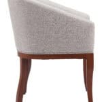 Gray Modern Dining Chair with Wood Frame and Water-Resistant Fabric 11 Gray Modern Dining Chair with Wood Frame and Water-Resistant Fabric