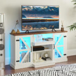 LED Entertainment Center with Adjustable Shelves and Remote Control 9 LED Entertainment Center with Adjustable Shelves and Remote Control