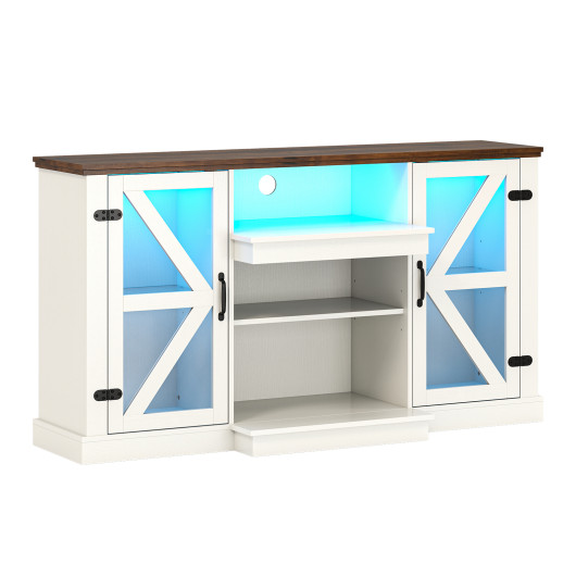 LED Entertainment Center with Adjustable Shelves and Remote Control 3 LED Entertainment Center with Adjustable Shelves and Remote Control - Image 3