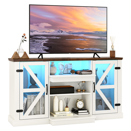 LED Entertainment Center with Adjustable Shelves and Remote Control 4 LED Entertainment Center with Adjustable Shelves and Remote Control - Image 4