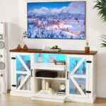 LED Entertainment Center with Adjustable Shelves and Remote Control 14 LED Entertainment Center with Adjustable Shelves and Remote Control