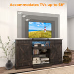 Rustic TV Stand with LED Lights for TVs Up to 65 Inches 14 Rustic TV Stand with LED Lights for TVs Up to 65 Inches