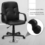 Ergonomic High Back Office Chair with Adjustable Height and Wheels