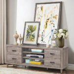 Retro TV Stand with Storage Shelves and Drawers for Living Rooms 9 Retro TV Stand with Storage Shelves and Drawers for Living Rooms