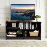 Rustic Wooden TV Stand with Storage for TVs up to 55 Inch