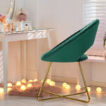 Velvet Accent Chair with Gold Legs and Ergonomic Design 13 Velvet Accent Chair with Gold Legs and Ergonomic Design