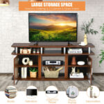 70 Inch TV Stand with Cabinets and Shelves for Storage 16 70 Inch TV Stand with Cabinets and Shelves for Storage