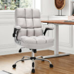 Ergonomic High Back Swivel Office Chair with Flip-up Arms